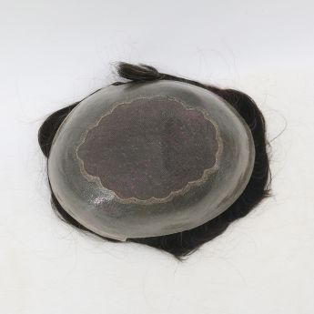 LSMT77-1 Hair Replacement Systems Mono Base with Clear PU Around