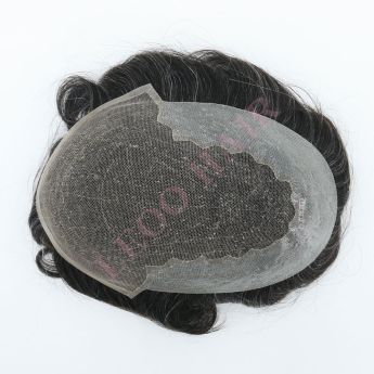 LT5 Custom Q6 Toupee Lace Base with Sides and Back PU