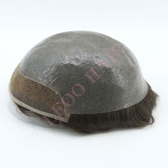 LSMT4-1 BIO Hair Systems for Men Knotted Skin Base Lace Front