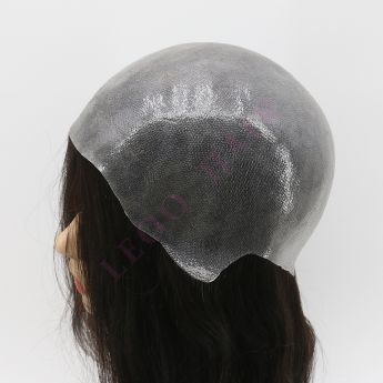 LEOO HAIR LSWAW3-2 Full PU knots 0.08-0.10mm thickness Wig for Women - 22.5" Circumference, Indian Hair