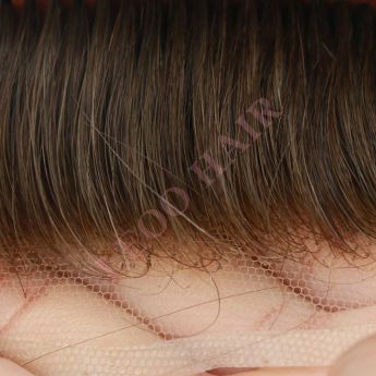 LSMT4-1 BIO Hair Systems for Men Knotted Skin Base Lace Front