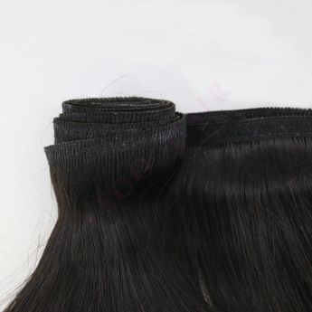 LE18 Ribbon Wefted Hair Extension Human Hair Bundles 