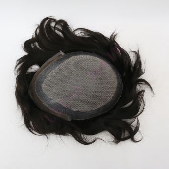 LSMT101-1 Prosthetic Hair System Top PU Injection 0.10-0.12 with Lace Front