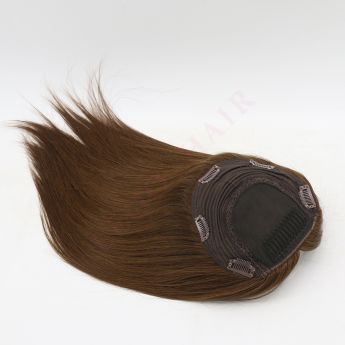 LSWT90-3 16inch 6x7inch Women Topper Injection Silk Top 4x4inch with Side and Back Machine Wefts