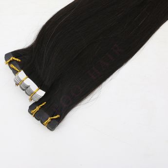 LCWE27 Flower Shape PU Tape Hair Extension Human Hair Tri Fold Tape in