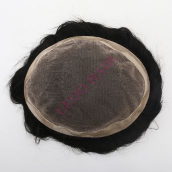 LSMT13-1 Mono Top Hair Piece Mono Lace with NPU Around