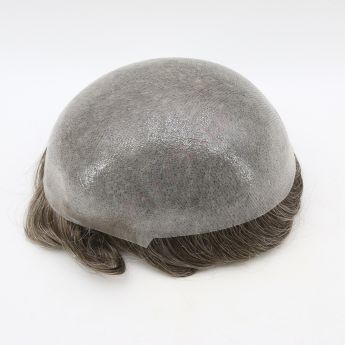 LSMT34-1 0.08-0.10mm Thickness Vloop PU Skin Toupee