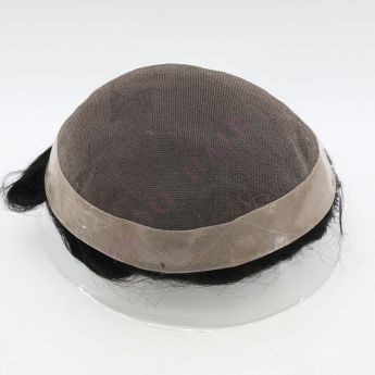 LCMT13 Custom Men Toupee Mono Lace with NPU Around