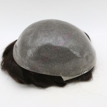 LSMT32-1 Vloop Thin Skin Men Toupee 0.04-0.06mm