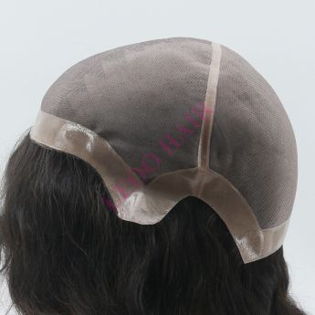 LCMAW45 Custom Men Mono Lace + NPU Around Wig