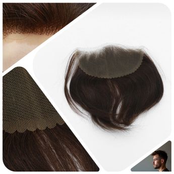 LCMFH1 Custom Frontal Hairpiece Full Korean Lace for Men