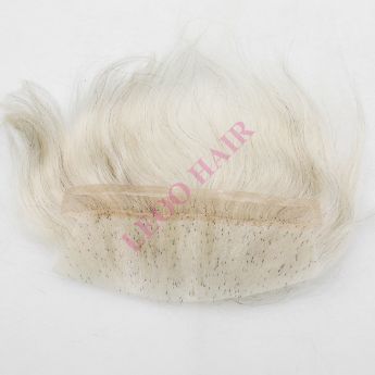LCMFH5 Custom Frontal Hairpiece Front Narrow Swiss Lace with Back PU for Men