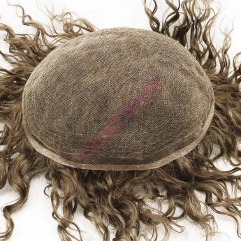 LCMT1 Custom Men Toupee Full Swiss Lace Hair Systems