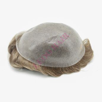 LCMT31 Custom 0.02-0.04mm Full PU Vloop Base Men Toupee