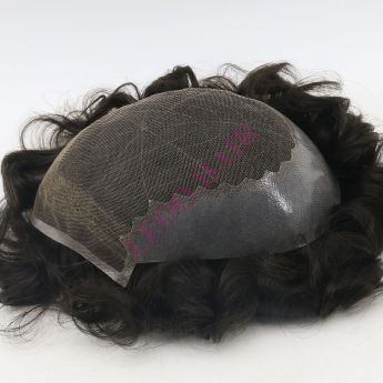 LCMT5 Custom Q6 Toupee Lace Base with Sides and Back PU