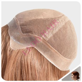 LCWAW23 Custom Women Wig Lace and Silk Top with PU Around