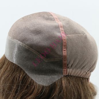 LCWAW4 Custom Women Wig Front PU,Top Mono,Back Elastic Lace