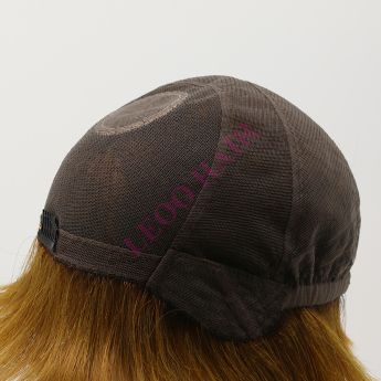 LCWAW63 Custom Wig Lace and Crown Silk with Back Wefts for Women