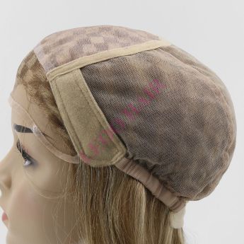 LCWAW75 Custom Women Wig Front Swiss Lace + Top Mono + Back Elastic Net