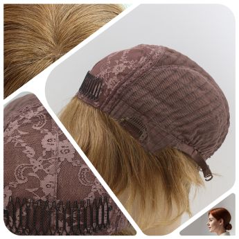 LCWAW82 Alopecia Wig Custom Silk Top with Back Wefts for Women