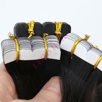 LCWE27 Extensión de cabello con cinta de PU en forma de flor de 4 pétalos