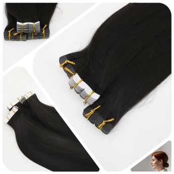 LCWE27 Extensión de cabello con cinta de PU en forma de flor de 4 pétalos