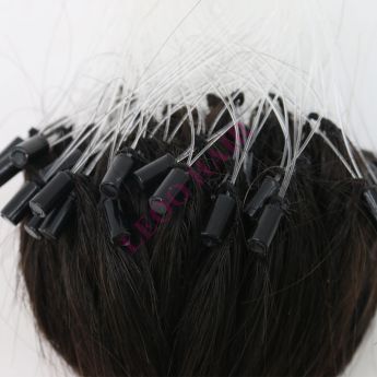 LCWE47 Extensión de cabello de plumas 5D de 3 hebras sin cuentas