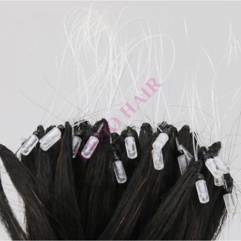 LCWE48 6H Extensión de cabello de plumas de 3 hebras con cuentas