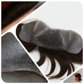 LCWFH3 Custom Frontal Hairpiece Full PU Konts for Women