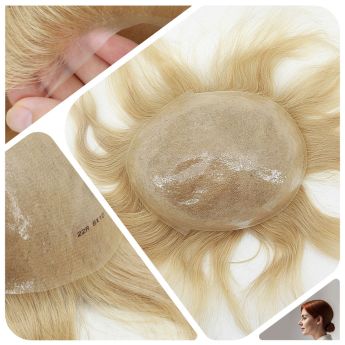 LCWT33 Custom 0.06-0.08mm Full PU Vloop Base Women Topper 