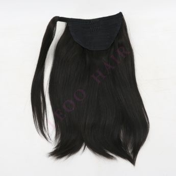 LCWE1 Ponytail Hair Extension Wrap Around Human Hair Ponytail Extension