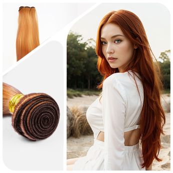LCWE15 Human Hair Bundles for Sew in Machine Weft 