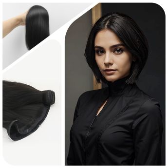 LCWE18 Ribbon Wefted Hair Extension Human Hair Bundles