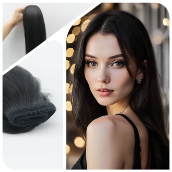 LCWE1 Ponytail Hair Extension Wrap Around Human Hair Ponytail Extension