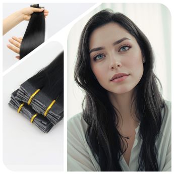 LCWE23 Veil Hair Extension Human Hair Veil Bead Extension 