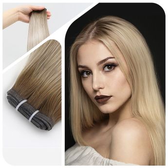 LCWE25 PU Weft Hair Extension Human Hair Skin Weft 