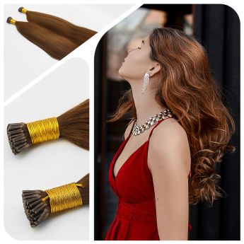LCWE6 I Tip Hair Extension Human Hair Extension Stick Tip