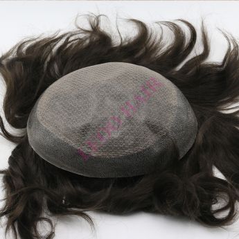 LSMT102-1 Full PU Injection, Covered with Diamond Lace Men toupee