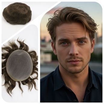LSMT115-1 Full Welded Lace Toupee