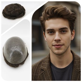 LSMT145-1 Vloop full pu  0.12-0.14mm thickness Toupee