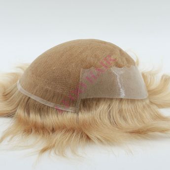 LSMT5-1 Swiss Lace with Side and Back PU Men Toupee-110% Density