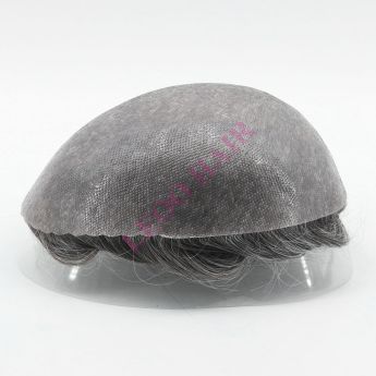 LSMT80-1 Vloop Full Skin Toupee 0,10-0,12 mm de espessura Base de PU durável