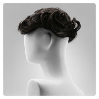 LSMT10-1 Hollywood Men Toupee Front and Top Swiss Lace PU Around