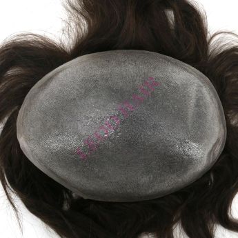 LCMT33 Custom 0.06-0.08mm Full PU Vloop Base Men Toupee