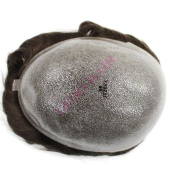 LCWT73 Custom 0.08-0.10mm Full PU Knotted Base Women Topper