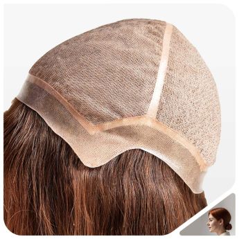 LCWAW18 Custom Women Wig Silk Base with PU Around