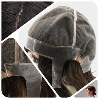 LCWAW1 Custom Alopecia Wig Swiss Lace with PU Around for Women