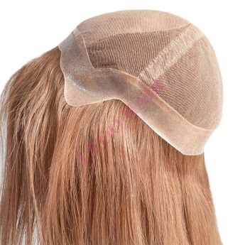 LCWAW23 Custom Women Wig Lace and Silk Top with PU Around