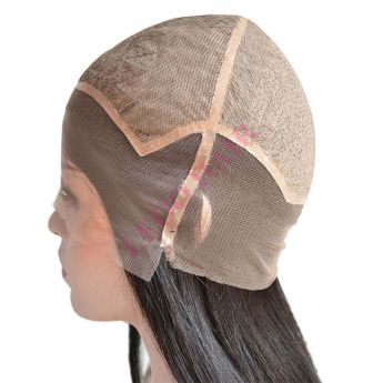 LWG 27 Custom Women Wig Silk Base with Swiss Lace Around