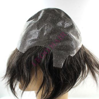 LCMAW3 Custom Full PU Knottd Base Men Wig 